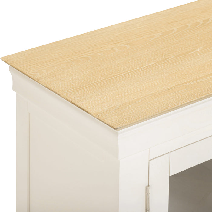 Bordeaux 2 Door TV Stand, Ivory
