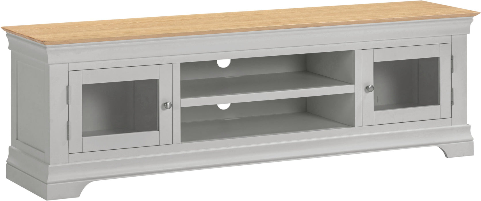 Bordeaux 2 Door TV Stand, Pebble Grey