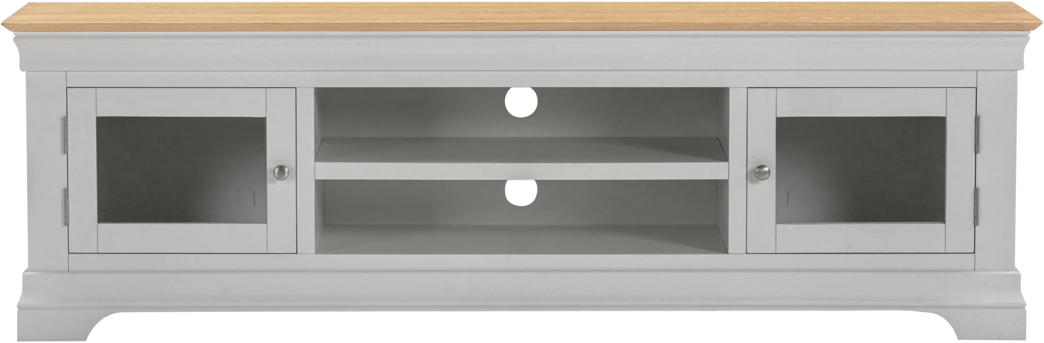 Bordeaux 2 Door TV Stand, Pebble Grey