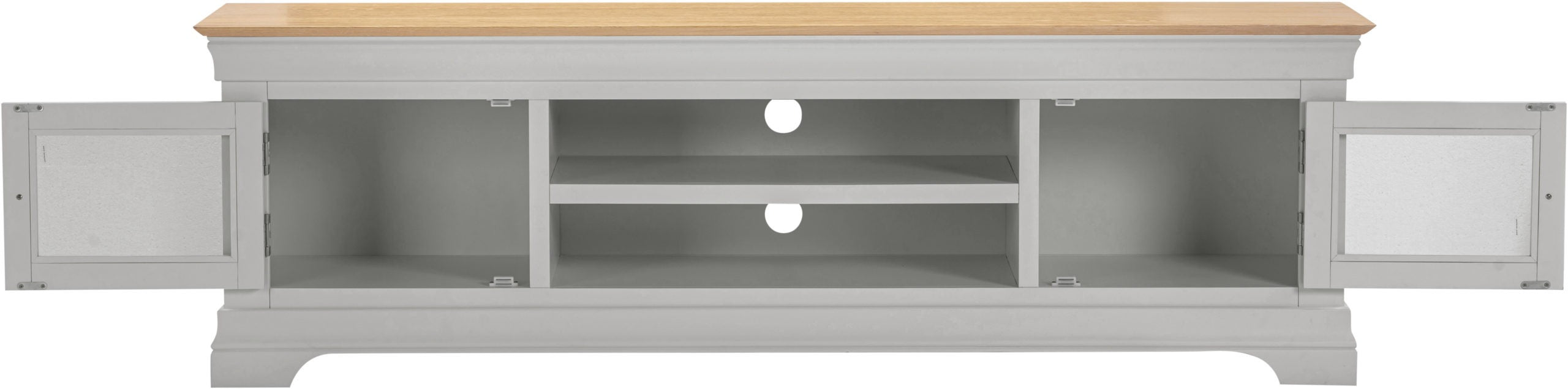 Bordeaux 2 Door TV Stand, Pebble Grey