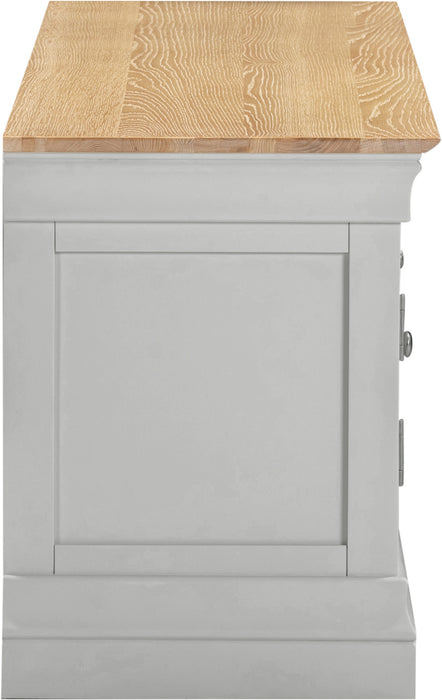 Bordeaux 2 Door TV Stand, Pebble Grey