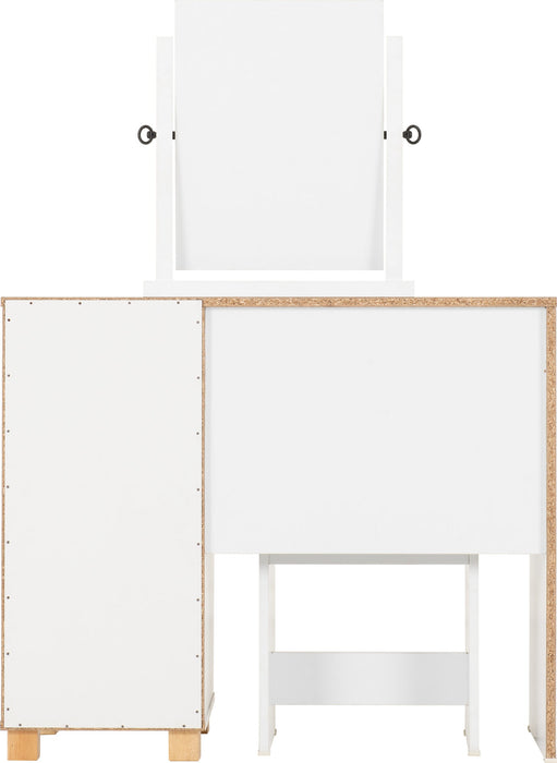 Brooklyn Dressing Table - Oak Effect/ Grey