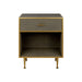 Hampton Bedside Table | Grey Shagreen-Cheshire Furniture Outlet