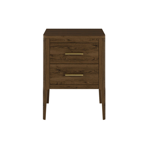 Abberley Bedside | Brown | 2 Drawers-Cheshire Furniture Outlet