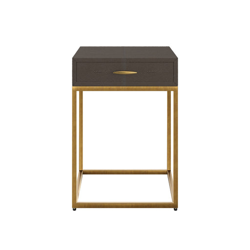 Hampton Bedside | Brown Shagreen-Cheshire Furniture Outlet