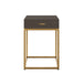 Hampton Bedside | Brown Shagreen-Cheshire Furniture Outlet