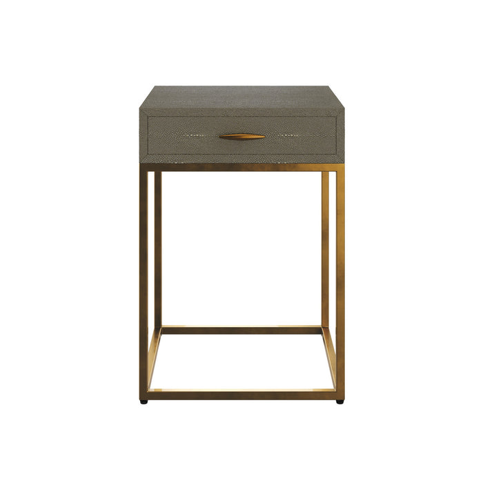 Hampton Bedside | Grey Shagreen-Cheshire Furniture Outlet