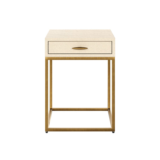 Hampton Bedside | Ivory Shagreen-Cheshire Furniture Outlet