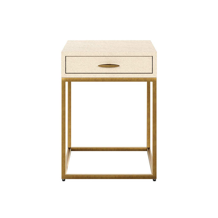 Hampton Bedside | Ivory Shagreen-Cheshire Furniture Outlet