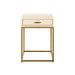 Hampton Bedside | Ivory Shagreen-Cheshire Furniture Outlet