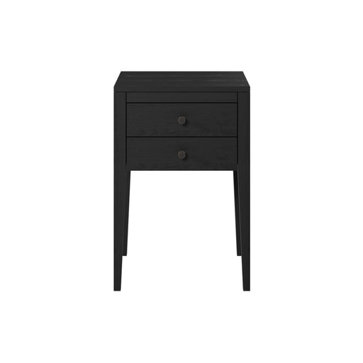Radford Bedside | Black | 2 Drawers-Cheshire Furniture Outlet