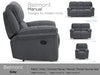 Belmont 2 Seater Grey info