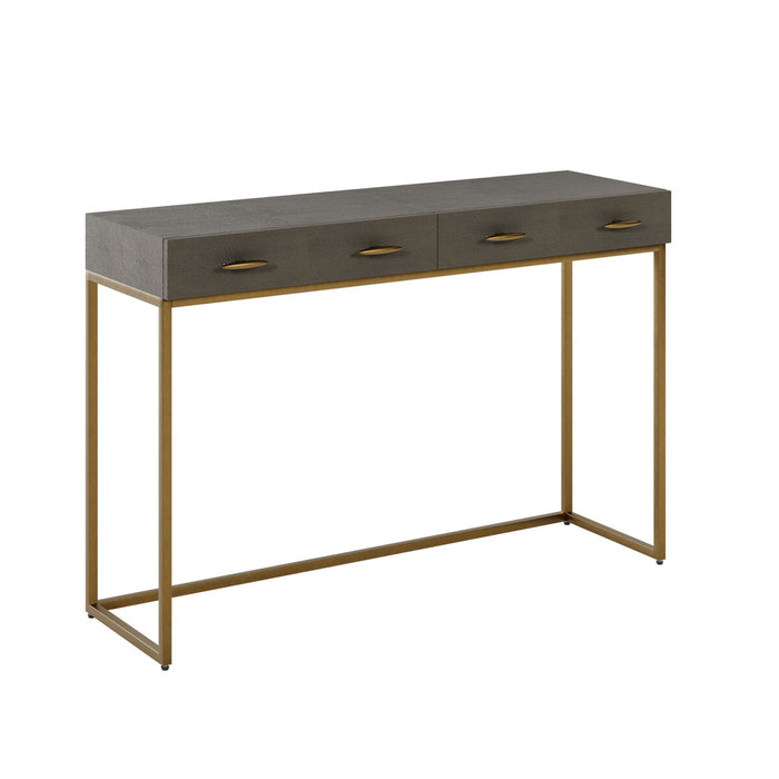 Hampton Console Table | Grey Shagreen-Cheshire Furniture Outlet