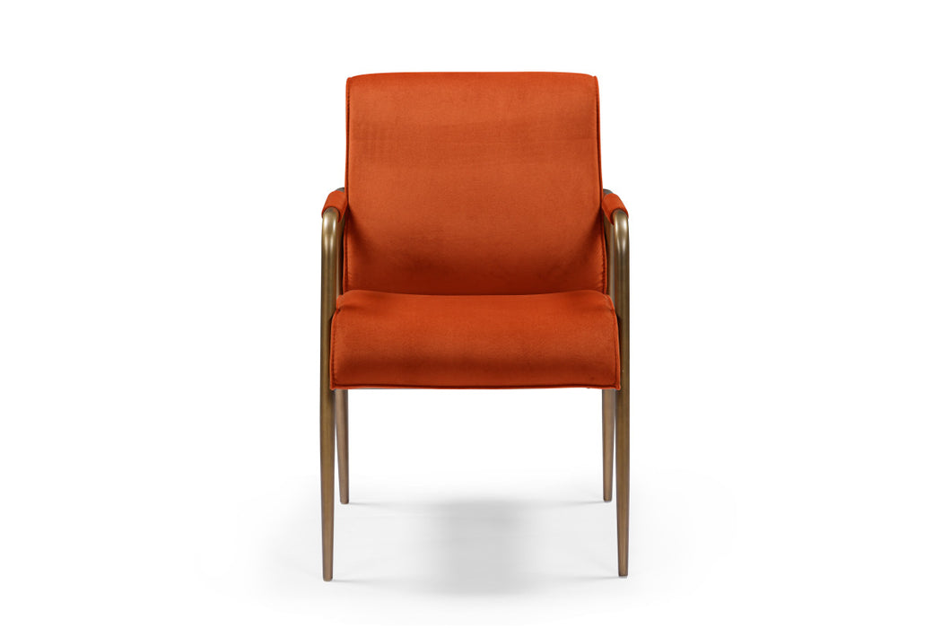 Campden Club Chair – Rust Orange-Cheshire Furniture Outlet