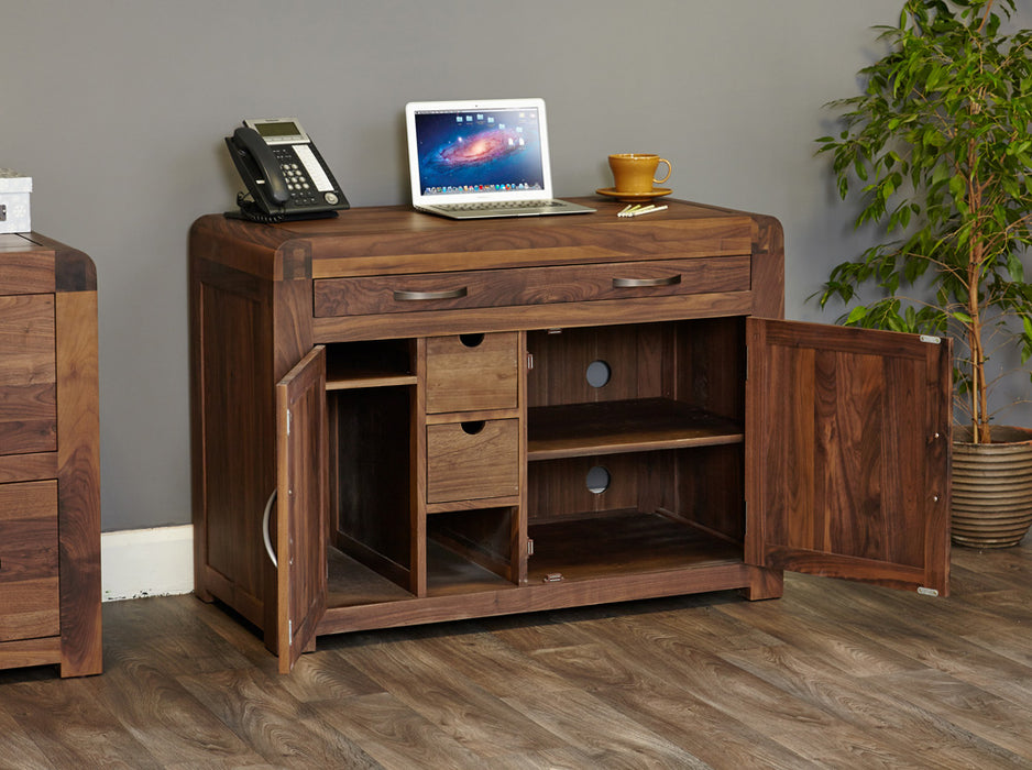 Shiro Walnut Hidden Home Office