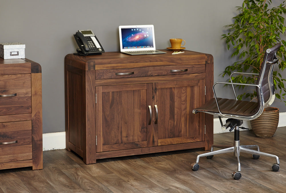 Shiro Walnut Hidden Home Office