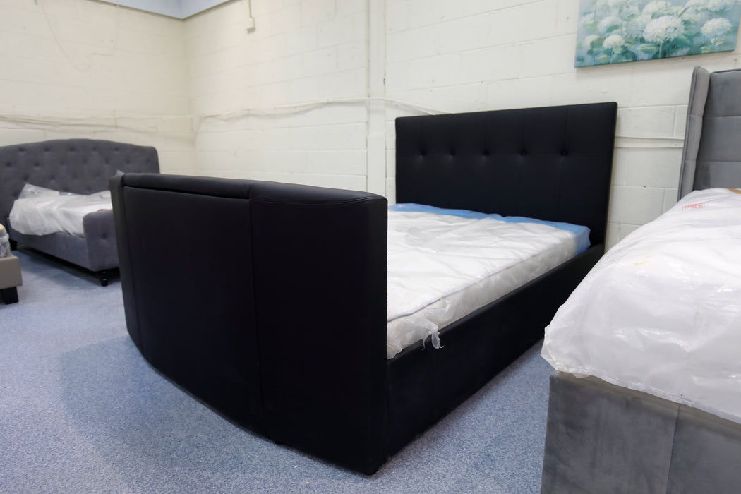Midnight Double TV Bed And Mattress-Cheshire Furniture Outlet