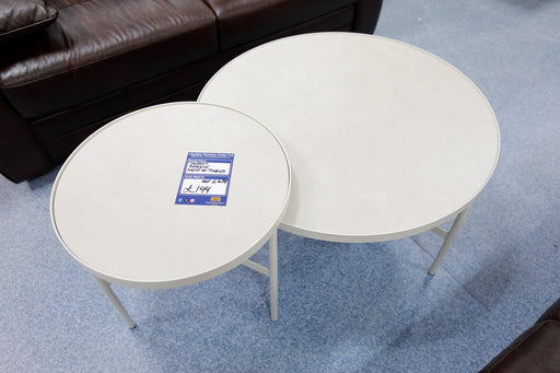 Ivory Serenity Nest Of Tables-Cheshire Furniture Outlet