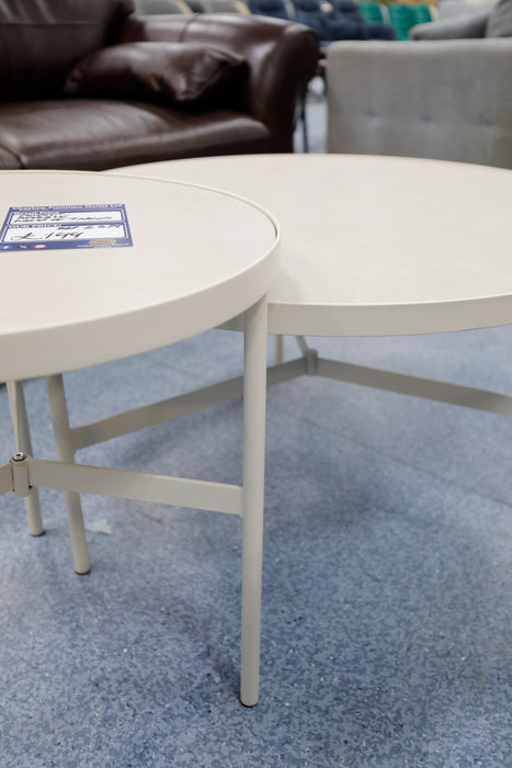 Ivory Serenity Nest Of Tables-Cheshire Furniture Outlet