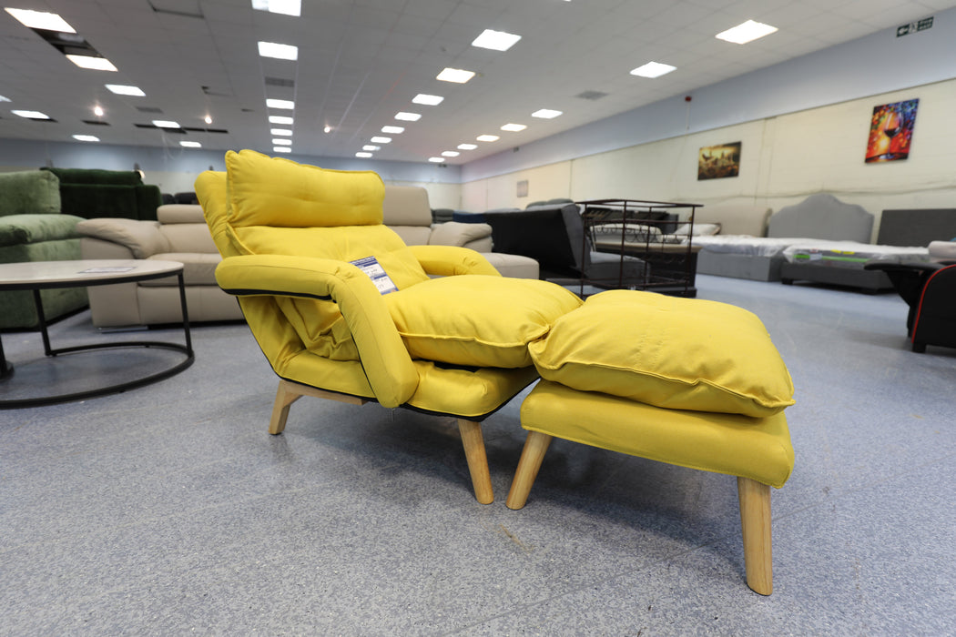 Yellow Rest 7 Way Chair And Stool-Cheshire Furniture Outlet