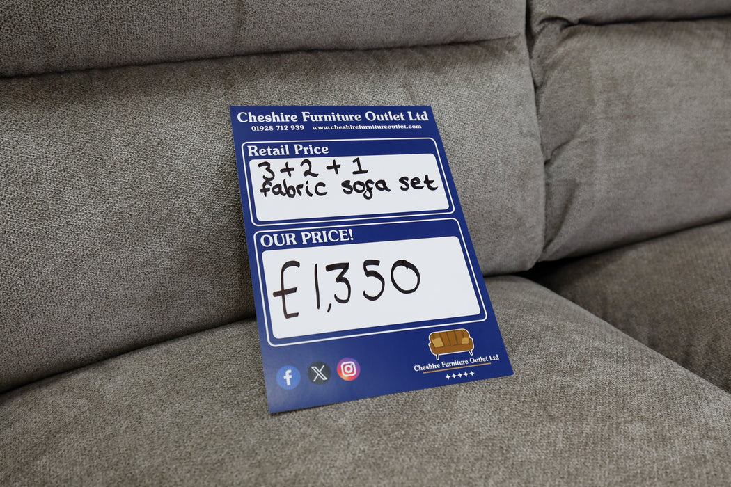 Ivory Sands Sofa 3 + 2 + 1-Cheshire Furniture Outlet
