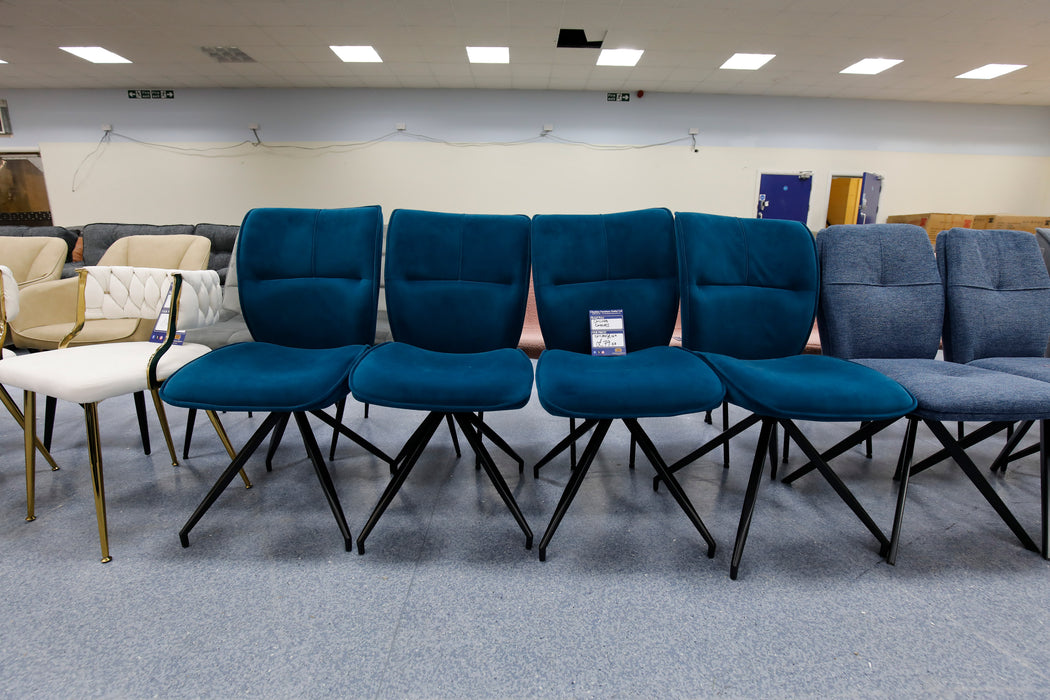 Oceanic Blue Dining Chair