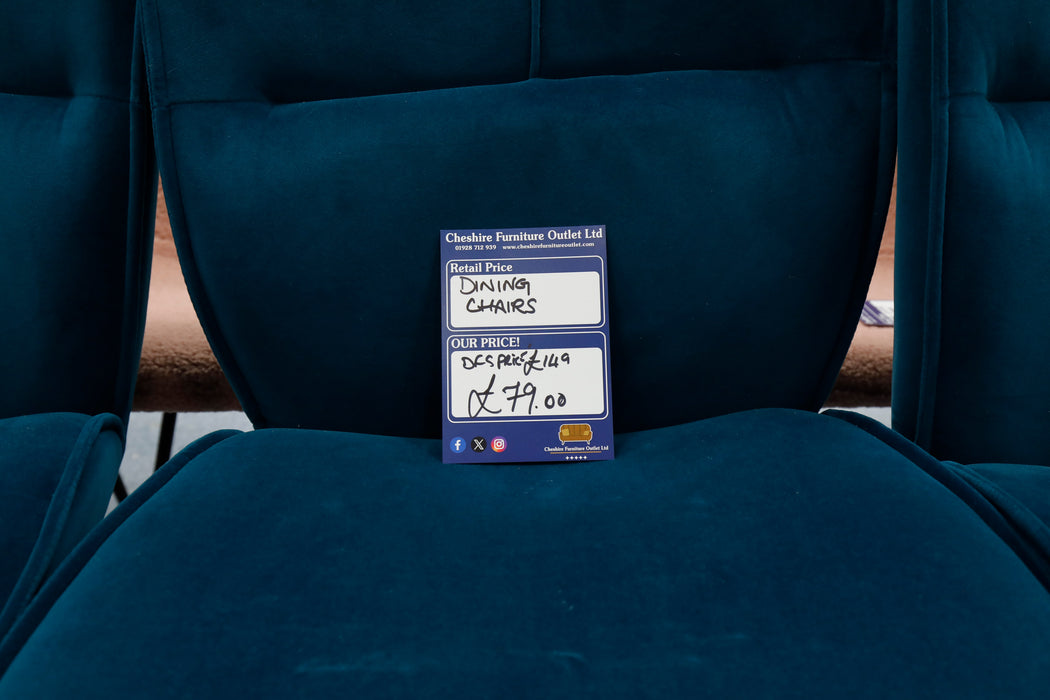 Oceanic Blue Dining Chair