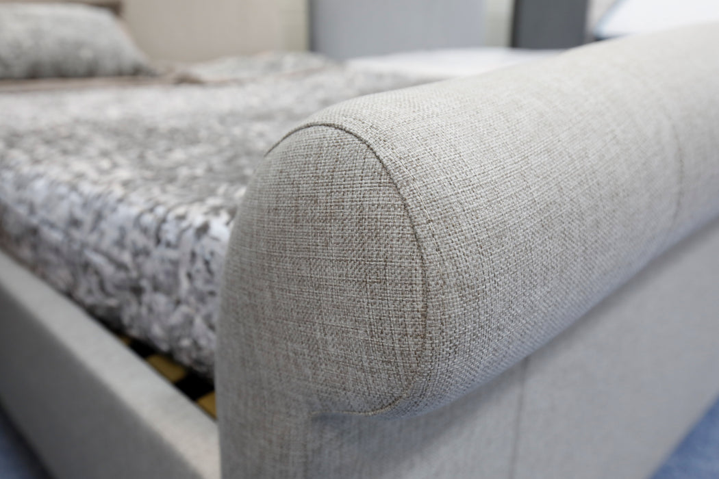 Sleigh Comfort King size Bed and Mattress-Cheshire Furniture Outlet