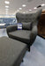Iron Comfort Armchair With Stool-Cheshire Furniture Outlet
