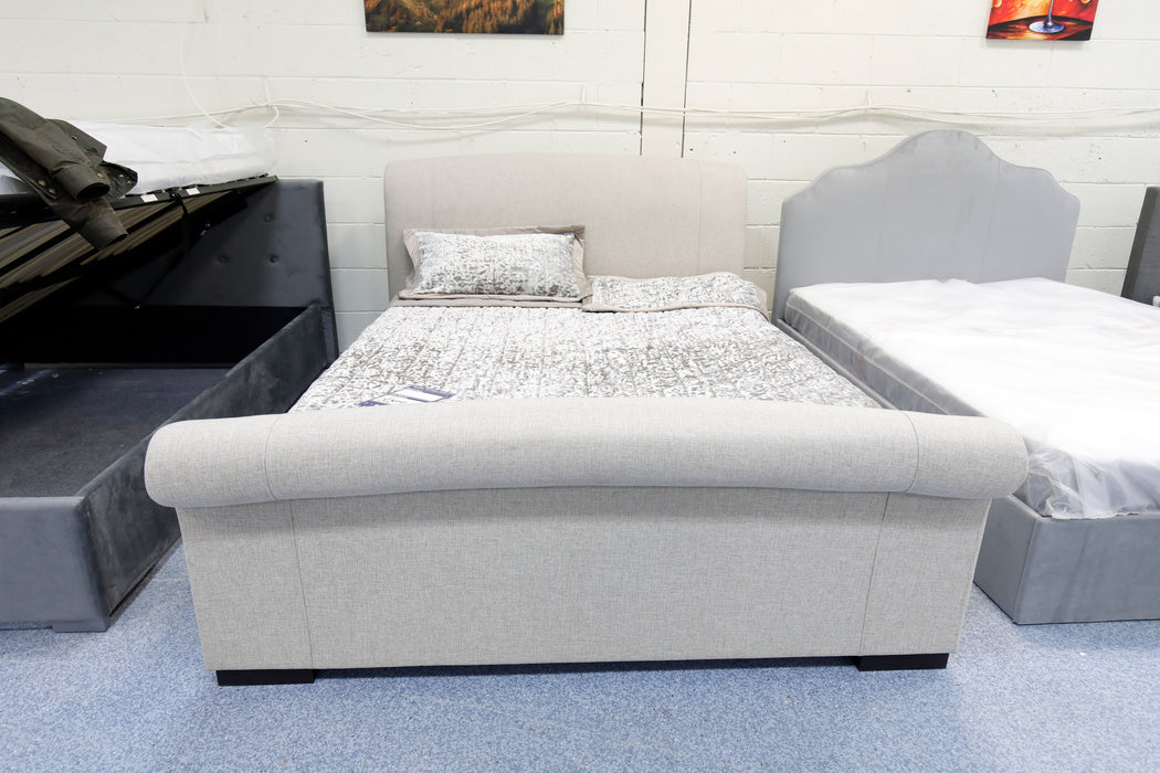 Sleigh Comfort King size Bed and Mattress-Cheshire Furniture Outlet