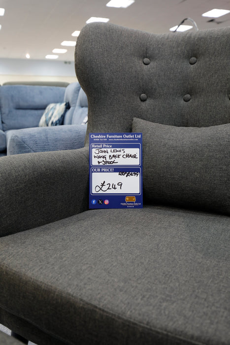 Iron Comfort Armchair With Stool-Cheshire Furniture Outlet