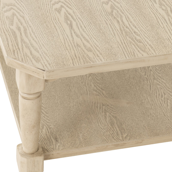 Chantilly French Style Wooden Coffee Table, Cream