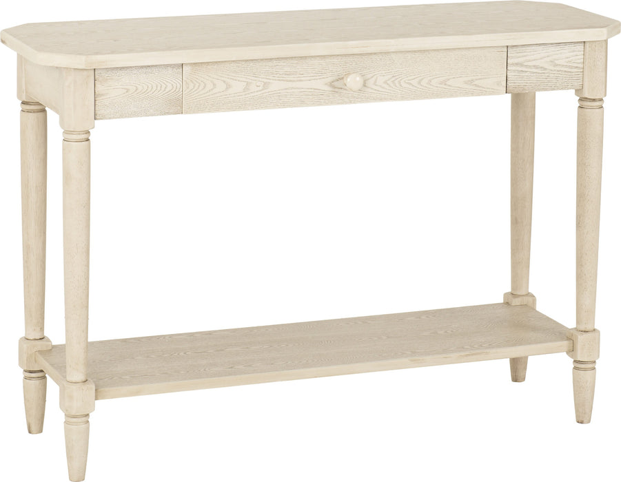 Chantilly French Style 1 Drawer Console Table with Curved Legs