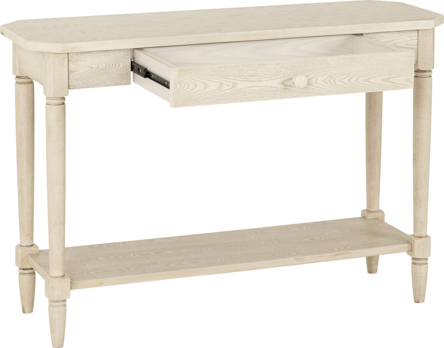 Chantilly French Style 1 Drawer Console Table with Curved Legs
