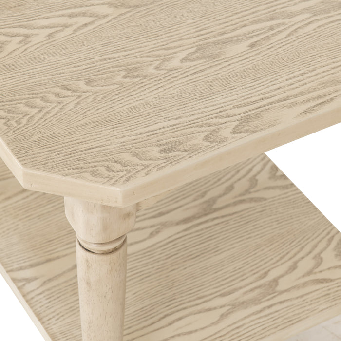 Chantilly French Style Wooden Side Table with Curved Legs