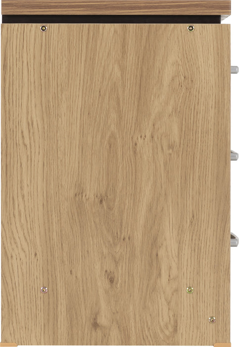 Charles 3 Drawer Bedside Table