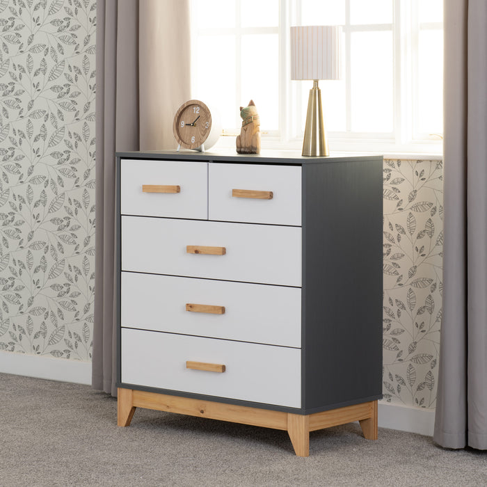 Cleveland 3 + 2 Drawer Chest