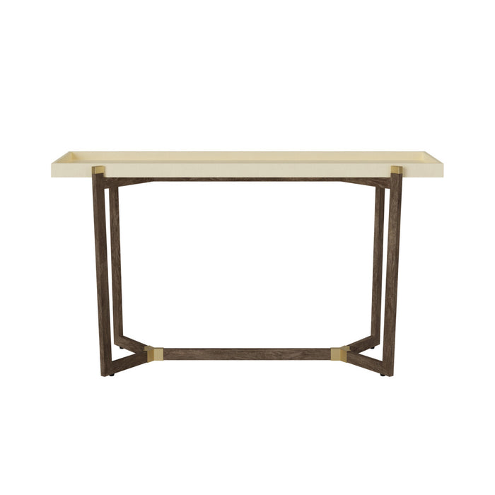 Hambledon Console Table | Cream Shagreen-Cheshire Furniture Outlet