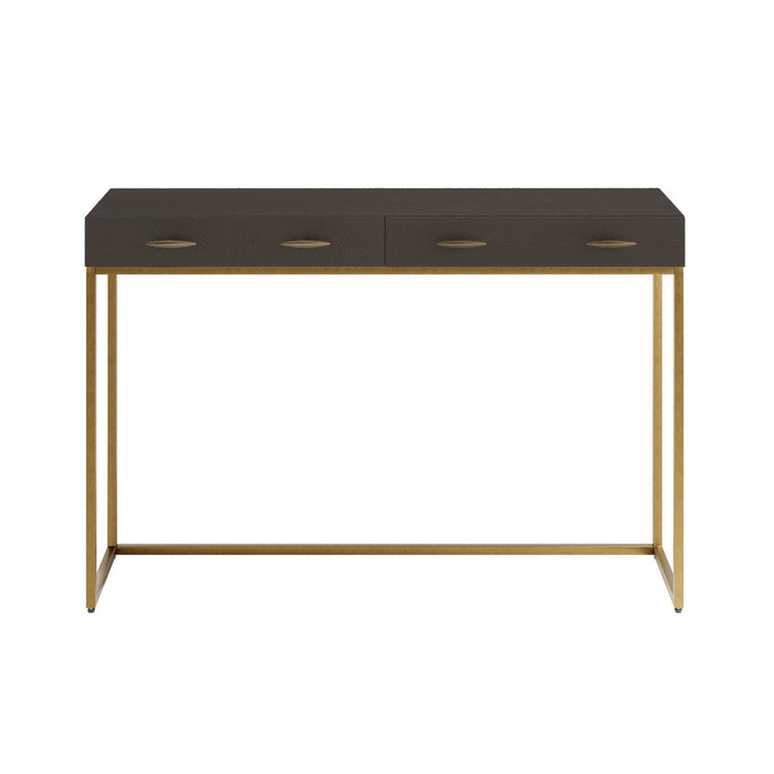 Hampton Console Table | Brown Shagreen-Cheshire Furniture Outlet