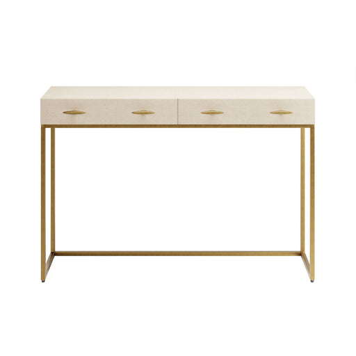 Hampton Console Table | Ivory Shagreen-Cheshire Furniture Outlet