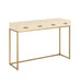 Hampton Console Table | Ivory Shagreen-Cheshire Furniture Outlet