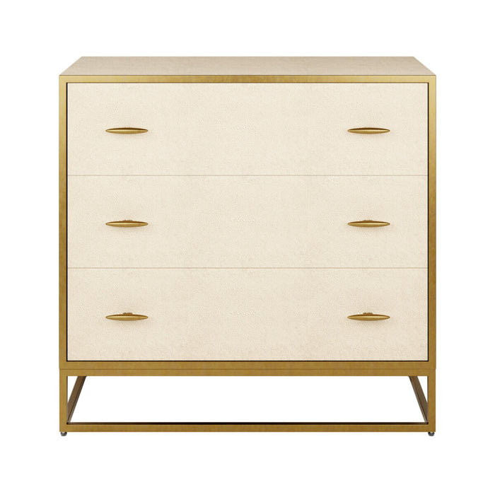 Hampton Chest of Drawers | Ivory Shagreen-Cheshire Furniture Outlet