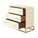 Hampton Chest of Drawers | Ivory Shagreen-Cheshire Furniture Outlet