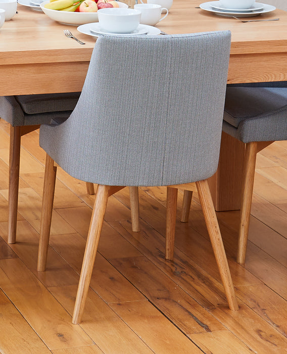 Oak Grey Chair (Pack of two)