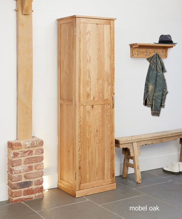 Mobel Oak Tall Shoe Cupboard