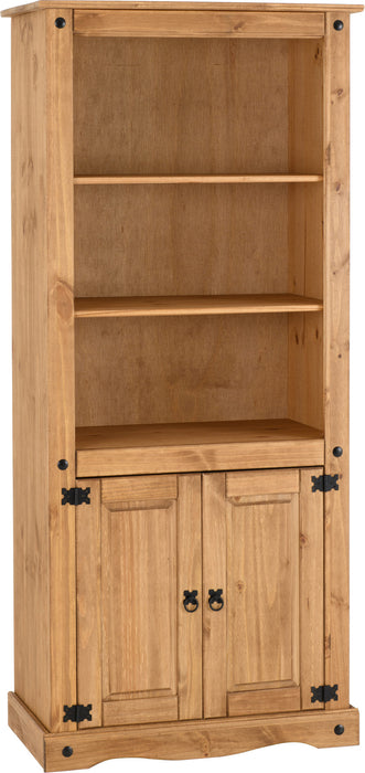 Corona 2 Door Display Unit / Bookcase, Wooden