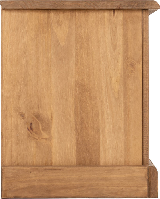 Corona 2 Drawer Flat Screen TV Unit, Solid Pine Wood