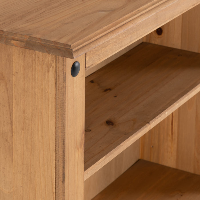 Corona Low Wooden Bookcase