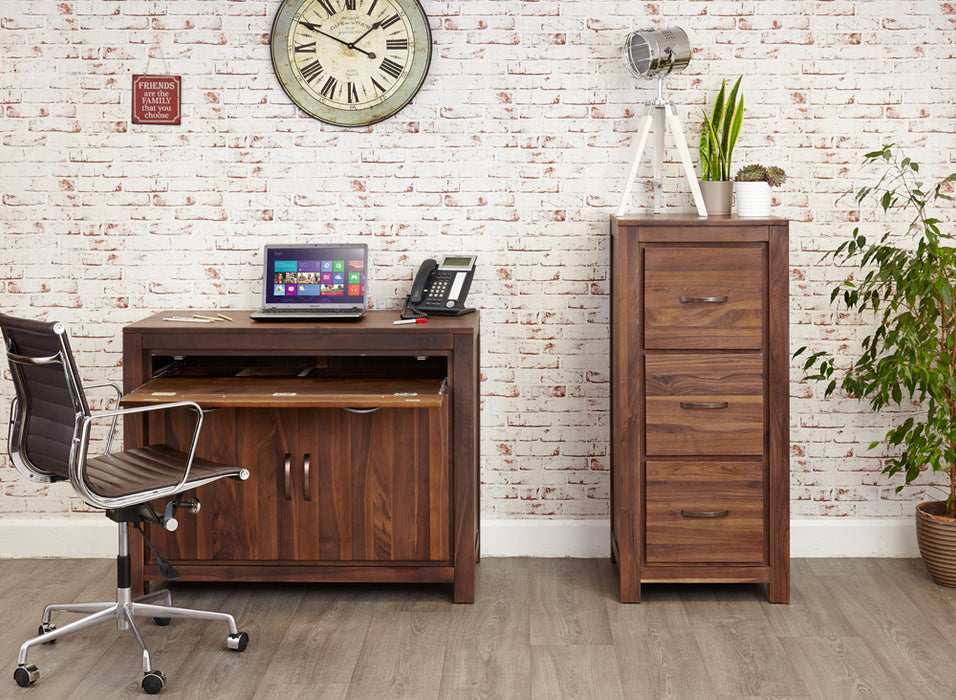 Mayan Walnut Hidden Home Office