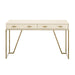 Hampton Desk | Ivory Shagreen-Cheshire Furniture Outlet